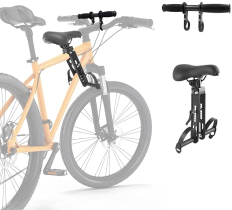 Lusacy Sièges de vélo pour Enfants, Siège de vélo Avant pour Enfants de 2 à 5 Ans, Compatible avec Tous Les VéLos De Montagne Adultes, avec Guidon, Amovible