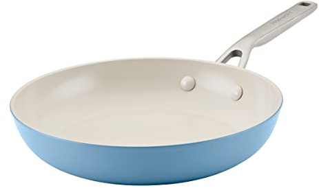KitchenAid Hard Anodized Ceramic Nonstick Frying Pan/Skillet, 10 Inch - Blue Velvet
