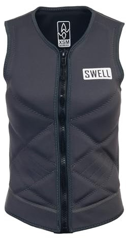 Womens Neoprene Wakesurf Comp Vest - Designed Exclusively for Wake Surfing, but Great for All Other Watersports Activities! (Navy, Medium)