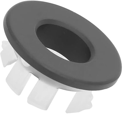 1 Article Couvercle de Trop-Plein de Trou d'Évier Rond, Anneau de Débordement d’Évier, Couvercle de Trop-Plein D'évier de Bassin, pour Ouverture de 22 à 24 mm, Lavabo de Cuisine de Salle de Bain