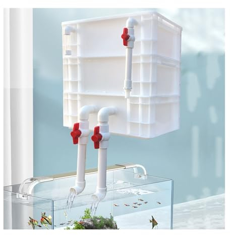 Filtri Per Acquari, Esterno 2/3/4 Livelli Scatola Filtro Ciclo Dell'acqua, Kit Filtro Grande Per Acquario, Stagni, Acquario, Filtro Dall'acquario Della Scatola Di Fatturato ( Color : White , Size : 15