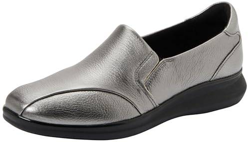 Clarks Lynell Edge Womens Pewter Metallic, 5.5
