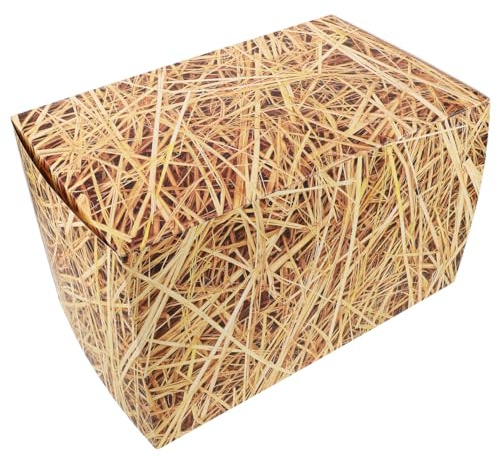 Ciieeo Heuhaufen-Dekoration Künstlicher Strohballen Für Western Cowboy Party Halloween Garten Und Country-Western-Events Party Deko Für Dekorative Requisiten 40.00 X 25.00 X 25.00 cm 1 Stück