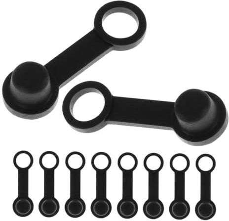 MAGICLULU 15 Stück Schwarze Gummi Bremsentlüftungskappen Für Motorrad Und Auto Scheibenbremsen Schraubverschluss Staub Und Schmutzschutz Ersatz