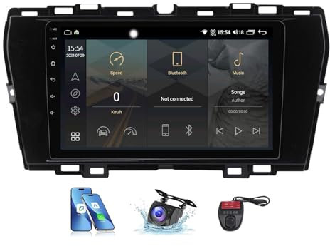 Android 13 Car Stereo for SsangYong Tivoli 2019-2021 Support FM RDS DAB+ Car Radio 9 QLED Touched GPS Navigation Built-in DSP Bluetooth CarPlay 4G LTE SWC +Camera DVR(NF-2)