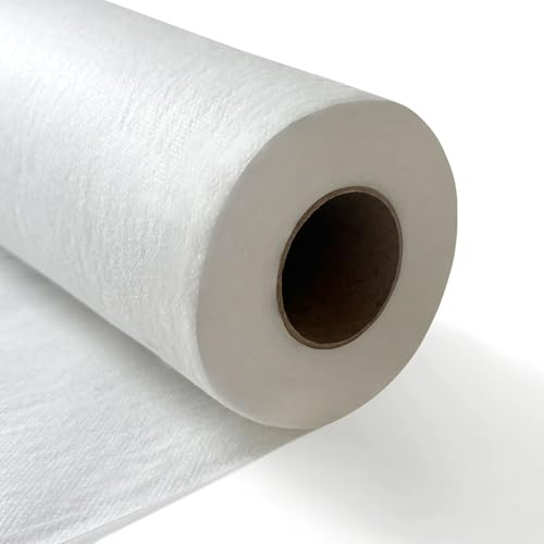 Longing Home Tischläufer Tischband 30 cm x 25 m, 30g/㎡, Weiß | Einweg Tischdecke Vlies Rolle, stoffähnlich - ideal für Hochzeit, Geburtstag, Taufe, Kommunion, Einschulung, Party & Deko