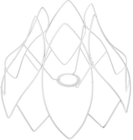 TOPBATHY Marco para Pantalla de Lámpara de Metal Blanco E27 para Lámpara de Escritorio Diseño Resistente y Fácil de Usar