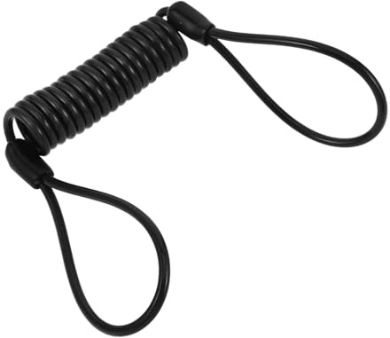 ORFOFE Cable de Recordatorio para Candado de Disco de Freno de Moto Acero Resistente Seguridad para Bicicleta y Scooter Accesorio Práctico para Casco y Bloqueo