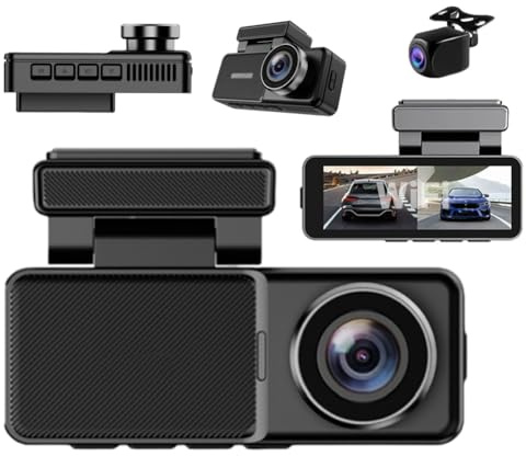 Dashcam Pro 4k,2026 New Dash Cam Front and Rear Inside with Night Vision,Dashcam Wifi/App Control Car Camera Dash Cam with Reversing Camera,Parking Monitoring(Front back)