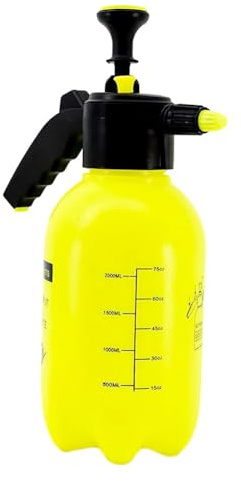 Homeponnew Spruzzatore a pressione da giardino da 2 l, con ugello regolabile e comoda impugnatura per la cura delle piante da esterno, erbicidi, fertilizzanti, lavaggio auto e pulizia della casa