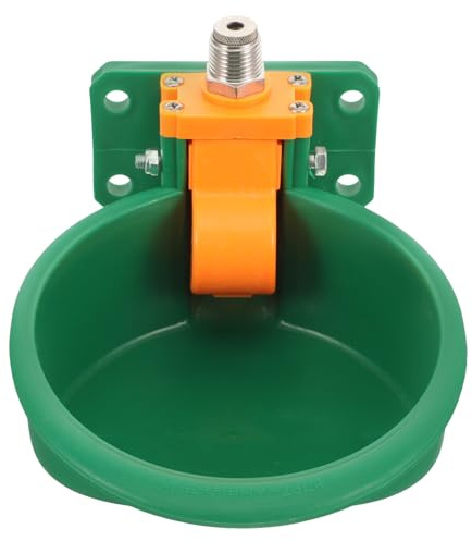 Ciieeo Automatic Livestock Waterer for Cattle Horses Pigs Sheep, Plastic Drinking Bowl with Float Valve, Farm Animal Drinking Trough for Efficient Water Supply