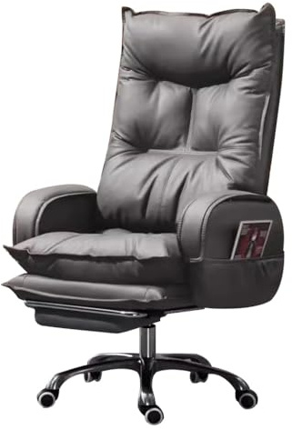 Skrivbordsstol med hög rygg, skrivbordsstol för vuxna, verkställande dator rullande skrivbord med justerbar höjd, ergonomiskt svängbart konferensrum