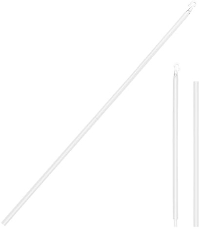 Gadpiparty Varilla de Repuesto para Persianas y Cortinas, Accesorio para Ventanas Francesas y Miradores, Instalación Rápida, Material PP, Color Blanco