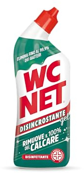 WC Net – Gel desincrustante WC Net - Elimina 100% la cal - Limpia debajo del agua - Elimina gérmenes y bacterias - Cantidad 700 ml