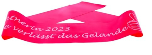 Schärpe für sie oder ihn mit Ihrem individuellen Aufdruck in vielen Farben und für jeden Anlaß: JGA, Baby-Shower, Silber-Hochzeit, die Nr. 1 in Qualität und Individualsierung, Farbe:fuchsia