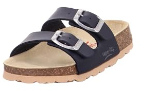 Superfit Jungen Fussbettpantoffel Pantoffeln, Blau 8000, 38 EU