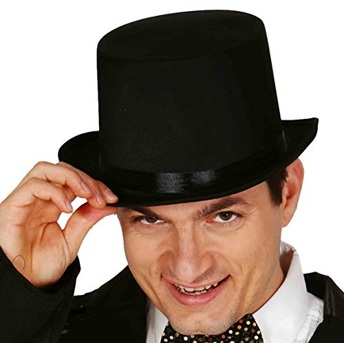 GUIRCA- Cilindro Satinato con Riduzione Interna, Colore Nero, 18774