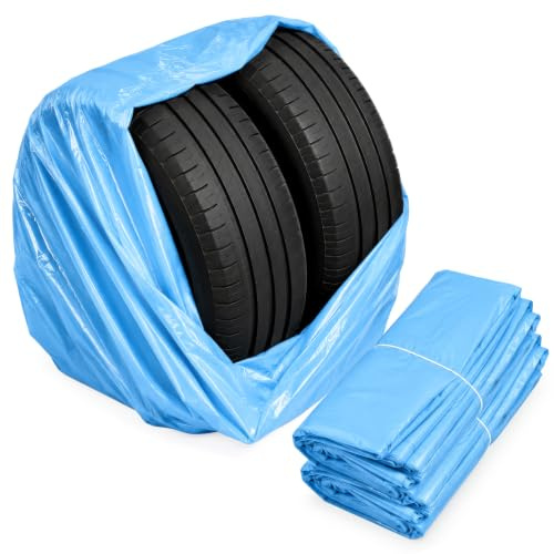 Stix Automotive Equipment Bolsas para neumáticos - 200 unidades - 100x100cm - bolsas de LDPE - azul