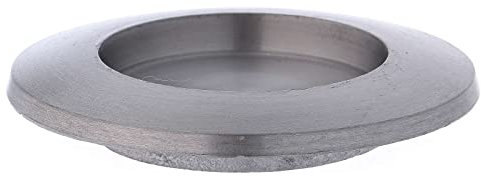 Holyart Portacandele Rotondo in alluminio argentato Opaco per Candela 6 cm