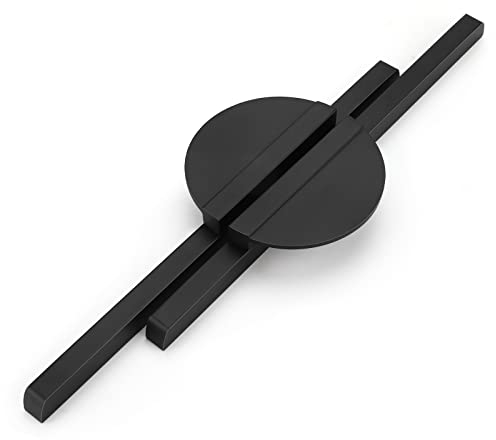 LONTAN 2 Stück Schrankgriffe Halbrunder Möbelgriffe 128mm lochabstand Griffe Schwarz Griffe für Küchenschränke Küchengriffe Schwarz Schrankgriffe Schwarz Matt Türgriffe Küche