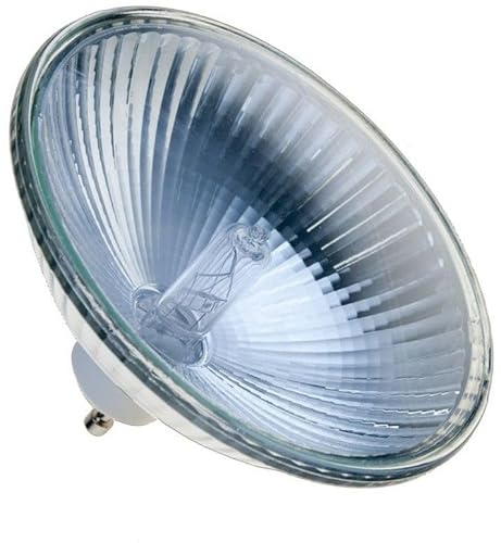 Lighto GU10 Halogen Leuchtmittel 230V 50W Dimmbar | ES111 Halogenlampe, Halogenspot 2700-3300K Warmweiß - Ø111mm - 1 Stück