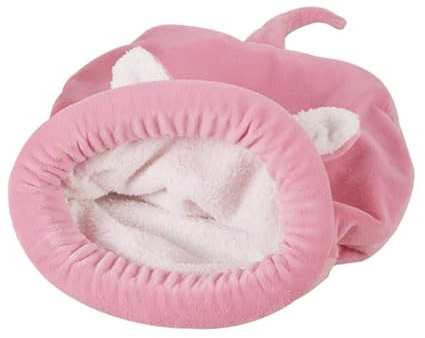 KMOCEPLY Fleece-Schlafsack für Katzen, weicher Plüsch, selbstwärmend, waschbar, Katzenbetten, Kuschelsack, Decke, Matte, Kätzchensack, Hundenest, Höhle, Haus, Katzenkissen, Kätzchen, Welpenbett, warme