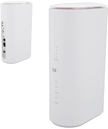 ASHATA 5G Mobiler WLAN-Hotspot, Entsperrter Router CPE WiFi 6-Router, Dualband-Gigabit-Ethernet 2,4G 5,8G 8 High-Gain-Antennen 4x4 MIMO-Router mit SIM-Kartensteckplatz für Reisen Im