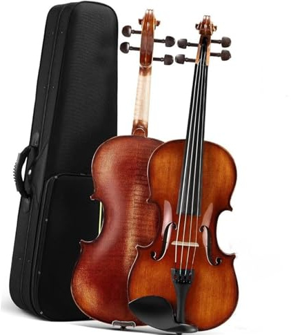 Erwachsenen geige Anfänger Violine 4/4 Massivholz Fiddle Violinen Mit Hartschalenkoffer