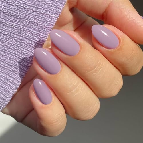 JMEOWIO Nagelfolie Creme Hellviolett Gel Nail Nagelfolien Selbstklebend Nagelsticker Uv Härtend Dekoration Nageldesign Zubehör