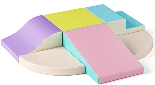 Conjunto de juegos de espuma blandos para bebés, juego de escalada y gateo, actividades para niños y niñas, multicolor, para bebés en edad preescolar