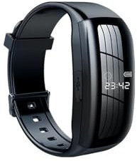 MZMZM Reloj con cámara 1080P HD DV, grabadora de vídeo de Voz Digital Profesional, Pulsera, dictáfono, Sonido pequeño, Micro Seguro for el hogar(32GB,with OTG Adapter)