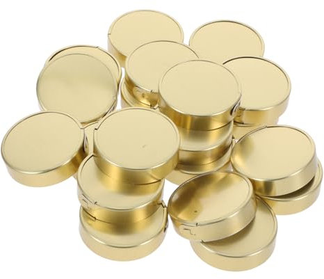 ABOOFAN 20pcs Metal Jar Lids Replacement Aluminum Canning Lids Side Pull Buckle for Jars Jam Jelly and Sauce Bottles