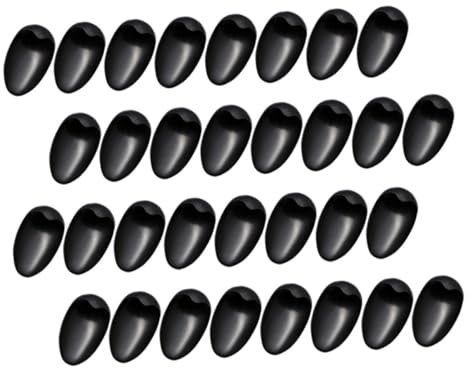 PACKOVE 40stücke Schwarze Wiederverwendbare Ohrenschutzkappen aus Kunststoff zum Schutz Beim Haarefärben und Ölbehandlungen Unisex für Salon und Heimgebrauch