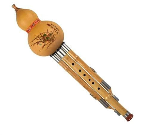 Hulusi Dreifarbige Hulusi-Flöte, professionelle Aufführung, traditionelles chinesisches Instrument, professionelles Hulusi (Größe: Moll D)