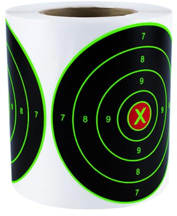 Adesivi per Bersagli da Tiro, 200 Pezzi 7.6 cm Bersagli Autoadesivi Splatter, Adesivi per Obiettivi Schizzi di Carta, per Fucili, Pistola, Esercizi, Interni ed Esterni