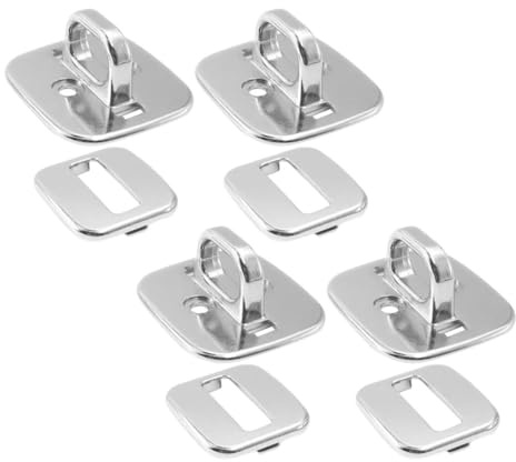 Garneck Blocco di Sicurezza per Notebook Piastra Fissa Antifurto, Set da 4 Pezzi Ancoraggio per Laptop, Base Stabile per Ufficio, Scuola e Viaggi