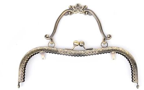 DSFIHJO Clutch per Borse Uncinetto Chiusura for Pochette con Telaio Vintage da Donna 20,5 cm Manico Accessori Hardware Fai-da-Te Chiusure per Borse Clic Clac per Realizzare Borse