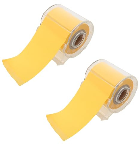 Gogogmee Rollo de Notas Adhesivas Autoadhesivas en Cinta Naranja, Bloc de Notas Autoadherente Portátil 2 Unidades, Papel Adhesivo para Oficina, Escuela y Recordatorios Diarios
