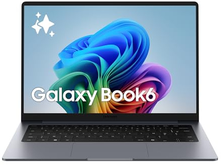 Samsung Galaxy Book6 14, Copilot+ PC, PC Portable avec IA, Processeur Intel Core Ultra 7, Mémoire 16 Go RAM, 512 Go SSD, Écran IPS, Anti-Reflet, Batterie Haute Performance, Anthracite