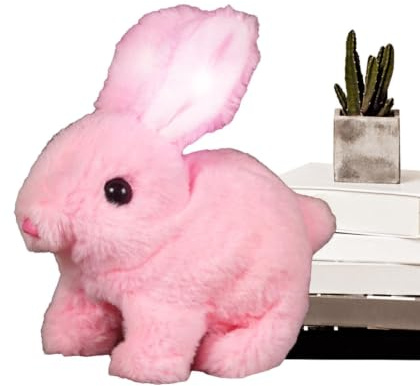 Hopping Bunny Toy Hopping Robotic Animal Jumping Twitching Nose Wiggling