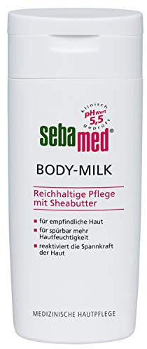 SEBAMED Bodymilk für spürbar mehr Hautfeuchtigkeit, reaktiviert die Spannkraft der Haut, 200 ml