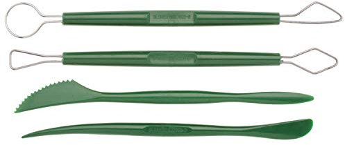 GLOREX 6 8076 10 - Modellierwerkzeug-Set, 4 teilig, bestehend aus 2 Modellierschlingen und 2 Modellierstäbchen