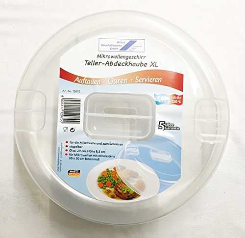 XL Mikrowellenhaube Mikrowellenabdeckhaube Abdeckhaube Mikrowellengeschirr Ø 29 cm
