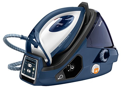 Tefal High Pressure Steam Generator Iron, Pro Express Care, 2400 W, Black/Blue, GV9071