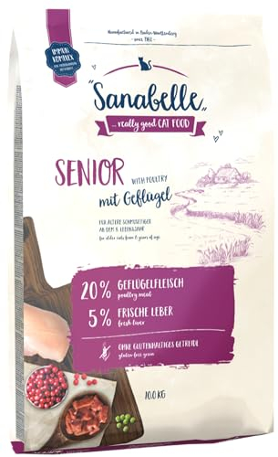 Sanabelle Senior | Katzentrockenfutter für ältere Katzen ab dem 8. Lebensjahr | 6 x 400 g