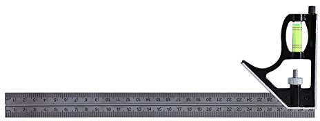 Kombinationswinkellineal, rechtwinkliges Lineal, Carpenter Square, Kombinationswinkel, 300 mm, multifunktional, verstellbar, Linealkombination, anschlagwinkel metall
