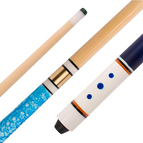 Stradivari Billard-Queue „Captain“ | 2-teilig, 140 cm lang | Hartholz Unterteil, Buchsbaum Oberteil | Austauschbare Schraubspitze