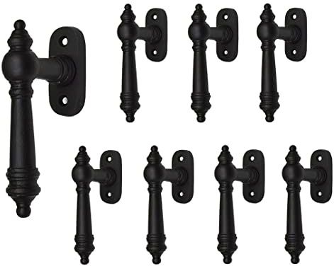 Großer Fenstergriff 8er Pack im Gründerzeit-Stil aus Gusseisen, Modell 1900 - handgefertigt nach historischem Vorbild