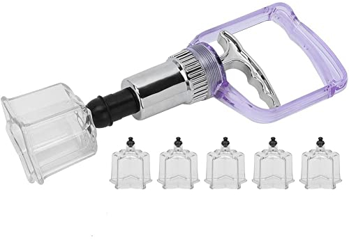 ZHANGZONG schröpfset schröpfgläser schröpfgläser Set Vakuum Cupping-Set Schröpftherapie bei Rücken-/Nackenschmerzen,6 Fünf-zackiges, sternförmiges Schröpfschalen-Set Schmerzlinderungs-Ma