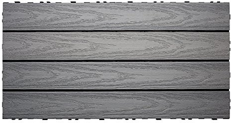 UltraShield Naturale 1 ft. x 2 ft. Quick Deck Outdoor Composite Deck Tile in Westminster Gray (20 sq. ft. Per Box)